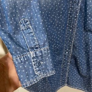 ABS by Allen Schwartz All Over Stars denim shirt